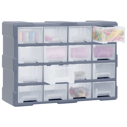 Vidaxl organiser met 16 medium lades 52x16x37 cm