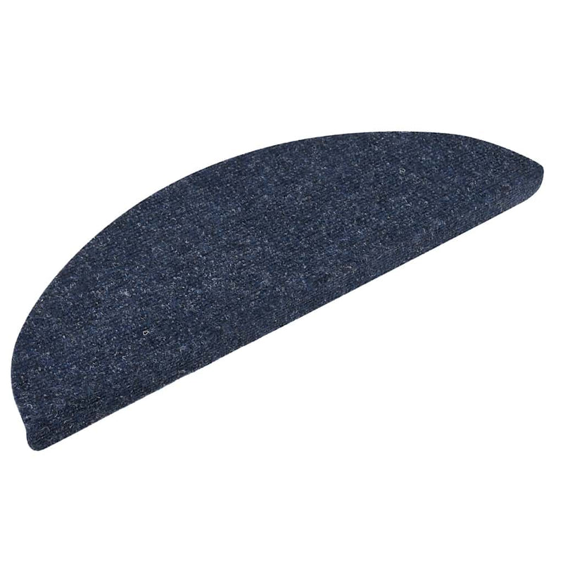 Load image into Gallery viewer, Vidaxl trapmatten zelfklevend 10 stuks 56x17x3 cm blauw halfrond
