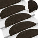 Vidaxl trapmatten zelfklevend 10 st 56x17x3 cm donkerbruin halfrond