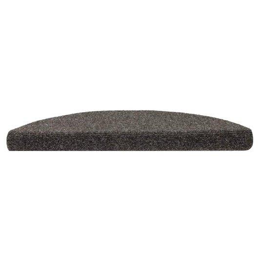 Vidaxl trapmatten zelfklevend 5 stuks 56x17x3 cm antraciet halfrond