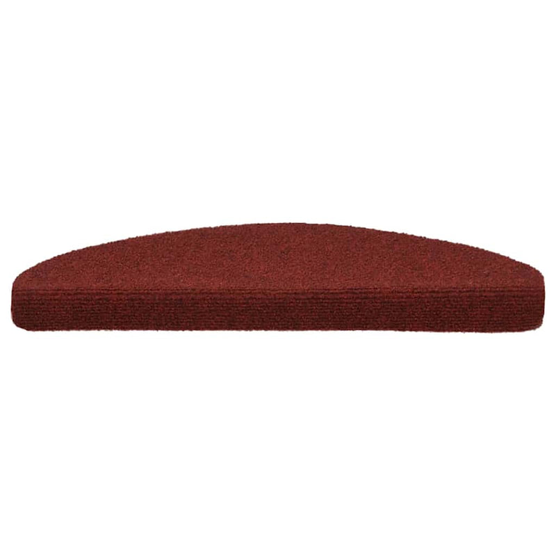 Load image into Gallery viewer, Vidaxl trapmatten zelfklevend 10 st 65x21x4 cm bordeaux rood halfrond groot
