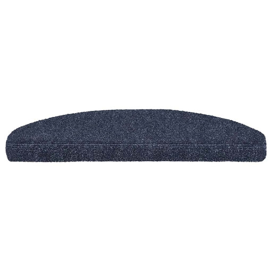 Vidaxl trapmatten zelfklevend 10 stuks 65x21x4 cm blauw halfrond groot