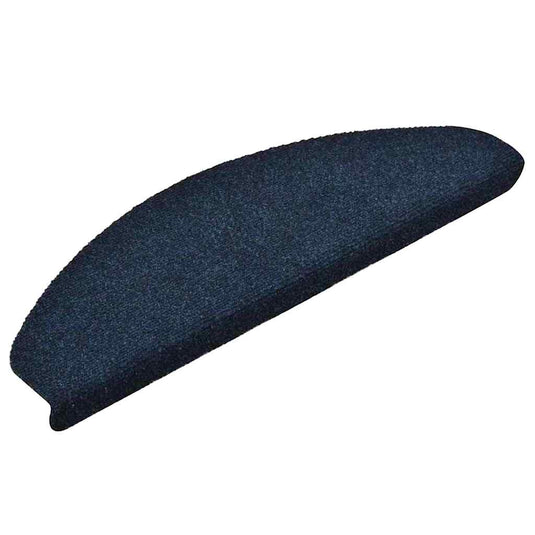 Vidaxl trapmatten zelfklevend 10 stuks 65x21x4 cm marineblauw halfrond groot