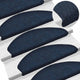 Vidaxl trapmatten zelfklevend 10 stuks 65x21x4 cm marineblauw halfrond groot