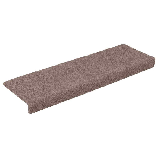 Vidaxl trapmatten zelfklevend 10 stuks 65x21x4 cm crème met rechthoekige rand
