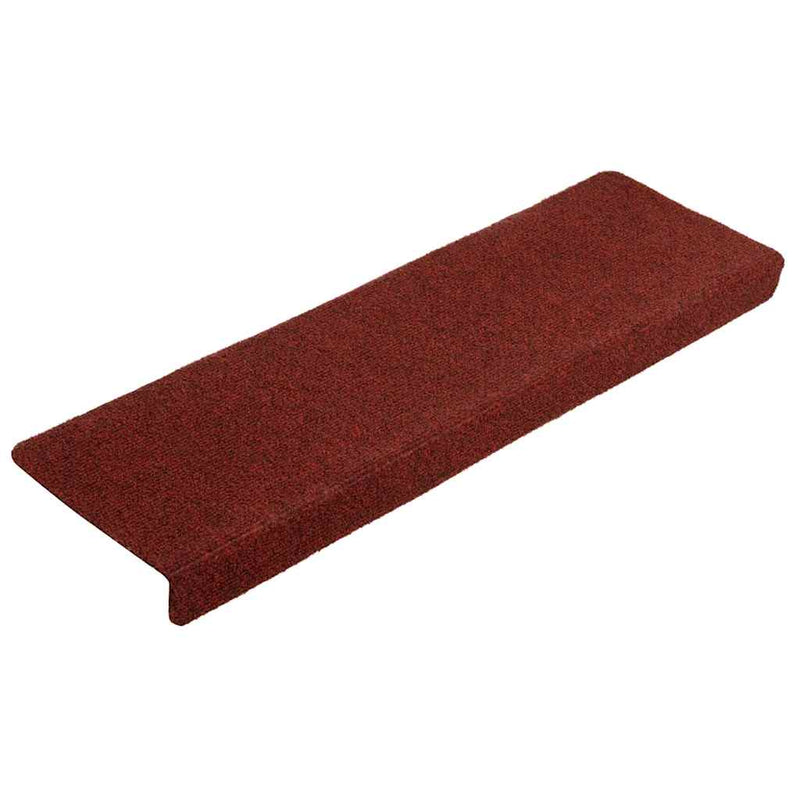 Load image into Gallery viewer, Vidaxl trapmatten zelfklevend 10 st 65x21x4 cm bordeaux rood rechthoekige rand
