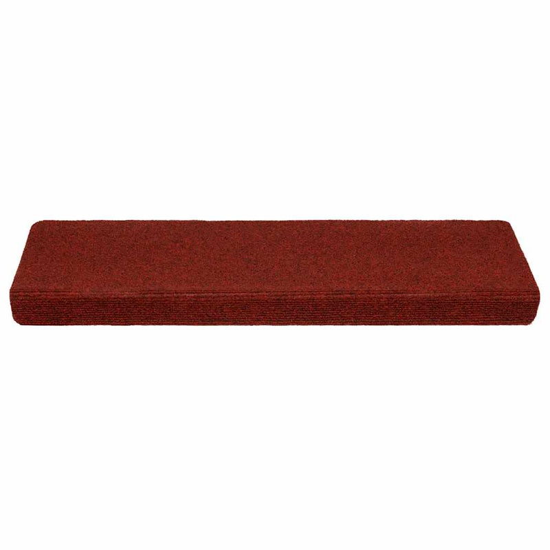 Load image into Gallery viewer, Vidaxl trapmatten zelfklevend 10 st 65x21x4 cm bordeaux rood rechthoekige rand
