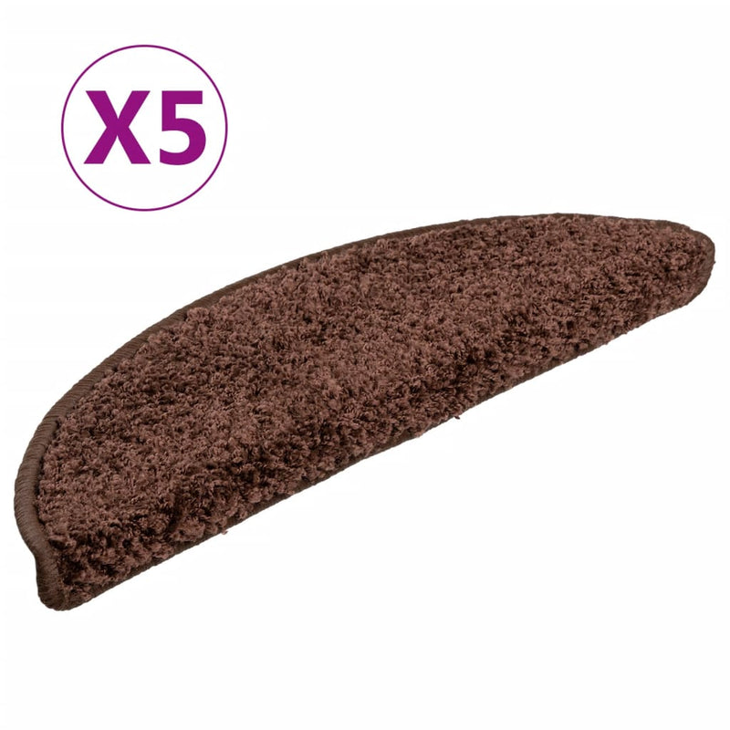 Load image into Gallery viewer, VidaXL Trapmatten 5 st 56x17x3 cm bruin

