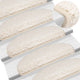 Vidaxl trapmatten 10 st 65x21x4 cm wit halfrond groot
