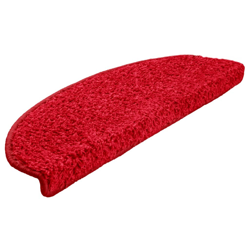 Load image into Gallery viewer, Vidaxl trapmatten 10 st 65x21x4 cm rood halfrond groot

