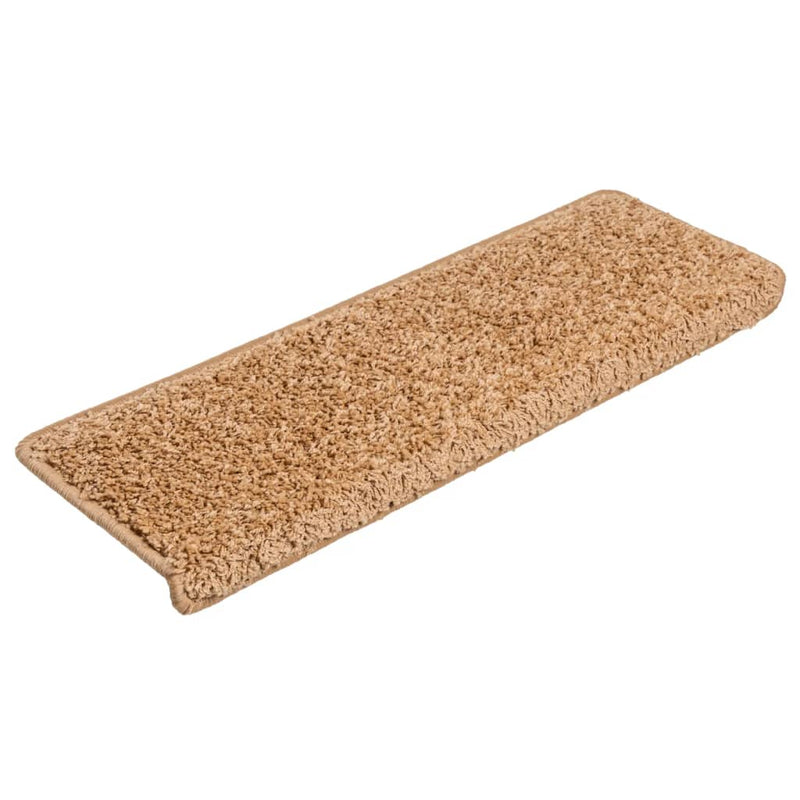Load image into Gallery viewer, Vidaxl trapmatten 10 st 65x21x4 cm beige rechthoekige rand
