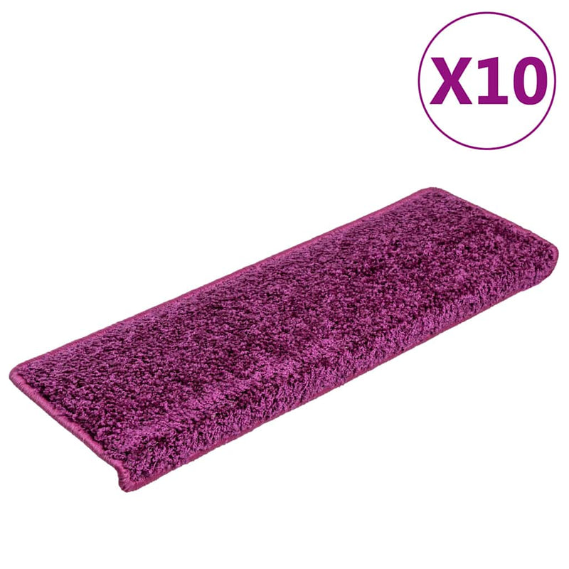 ギャラリービューアに画像をロードする, Vidaxl trapmatten 10 st 65x21x4 cm violet rechthoekige rand
