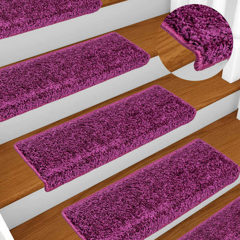 ギャラリービューアに画像をロードする, Vidaxl trapmatten 10 st 65x21x4 cm violet rechthoekige rand
