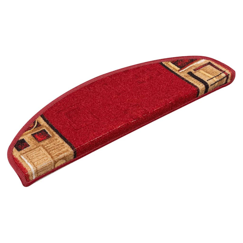 Load image into Gallery viewer, Vidaxl trapmatten zelfklevend 5 st 65x21x4 cm rood
