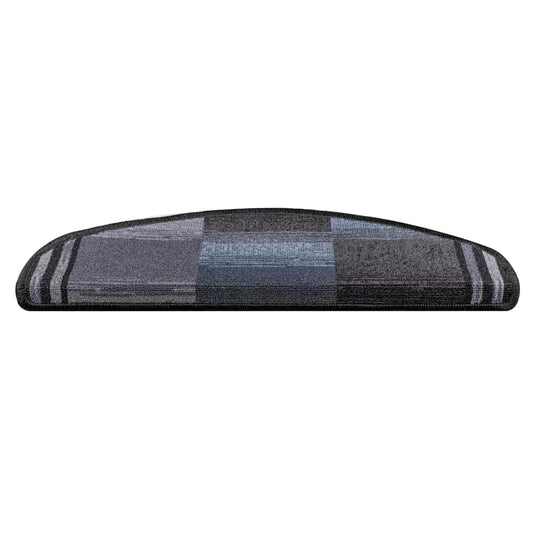 Vidaxl trapmatten zelfklevend 10 st 65x21x4 cm zwart en grijs