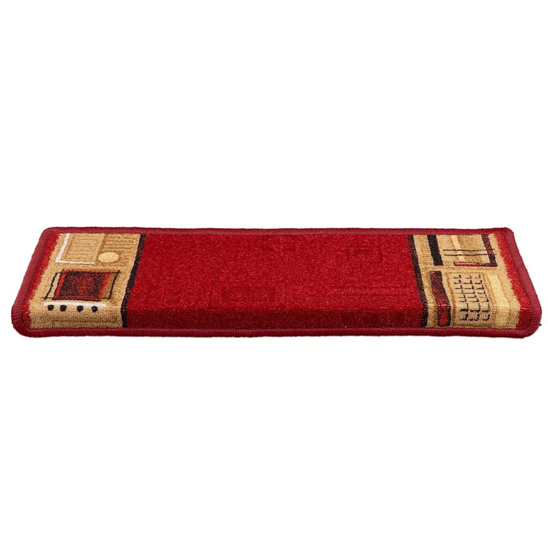 Load image into Gallery viewer, Vidaxl trapmatten zelfklevend 10 st 65x21x4 cm rood
