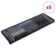 Vidaxl trapmatten zelfklevend 5 st 65x21x4 cm zwart en grijs