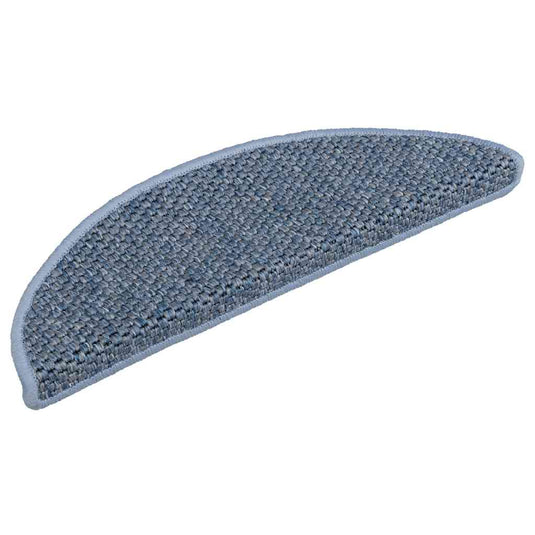 Vidaxl trapmatten zelfklevend 15 st sisal-look 56x17x3 cm blauw