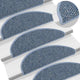Vidaxl trapmatten zelfklevend 15 st sisal-look 56x17x3 cm blauw