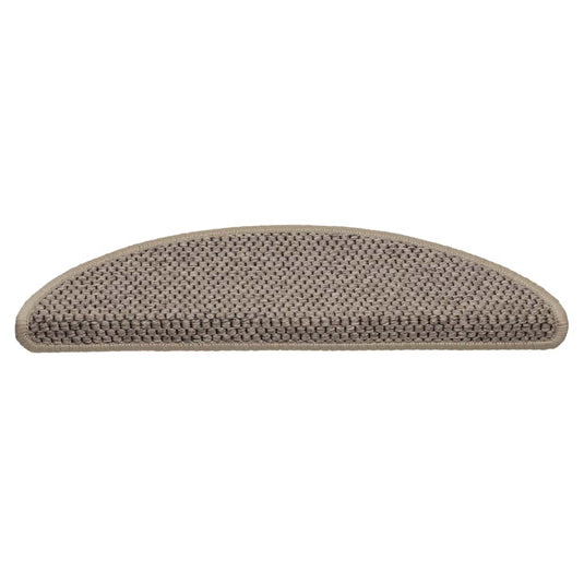 Vidaxl trapmatten zelfklevend 15 st sisal-look 56x17x3 cm donkerbeige