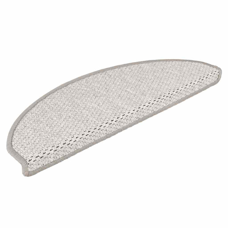 Load image into Gallery viewer, Vidaxl trapmatten zelfklevend 15 st sisal-look 65x21x4 cm platinakleur
