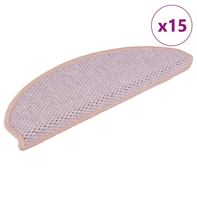 Load image into Gallery viewer, Vidaxl trapmatten zelfklevend 15 st sisal-look 65x21x4 cm roze

