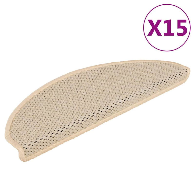 Load image into Gallery viewer, Vidaxl trapmatten zelfklevend 15 st sisal-look 65x21x4 cm berber
