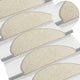 Vidaxl trapmatten 15 st 65x21x4 cm zilver halfrond groot