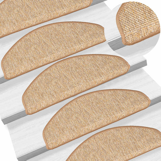 VidaXL Trapmatten zelfklevend 15 st 65x21x4 cm lichtbruin