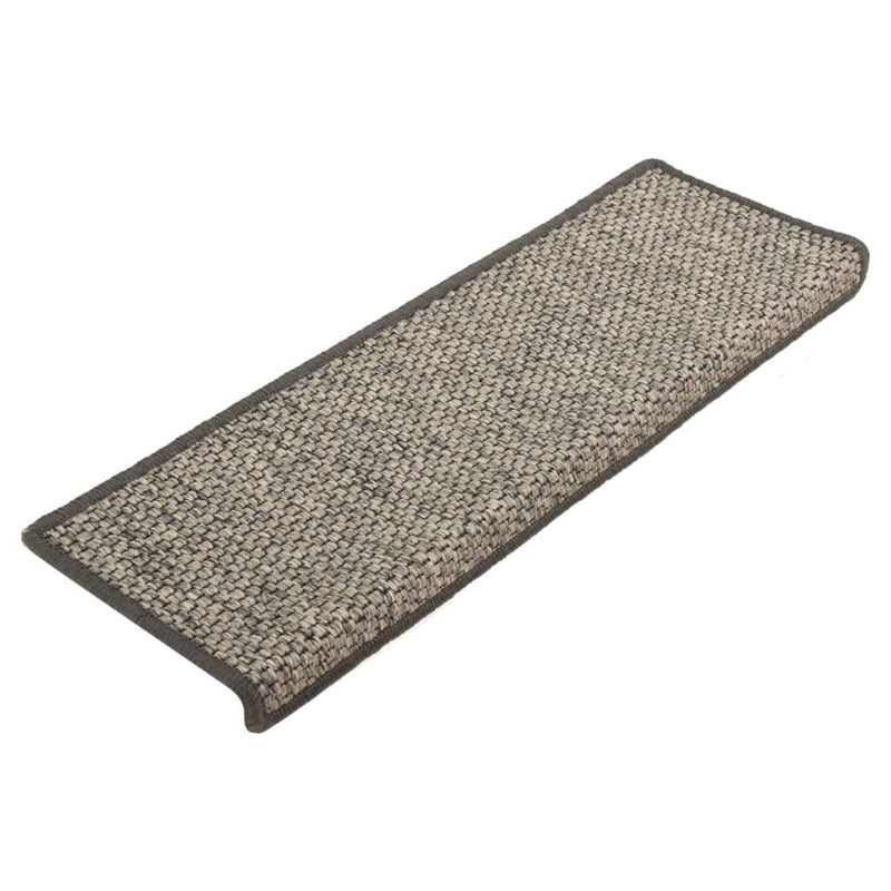 Load image into Gallery viewer, Vidaxl trapmatten 15 st 65x21x4 cm beige en grijs rechthoekige rand
