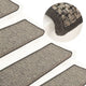 Vidaxl trapmatten 15 st 65x21x4 cm beige en grijs rechthoekige rand