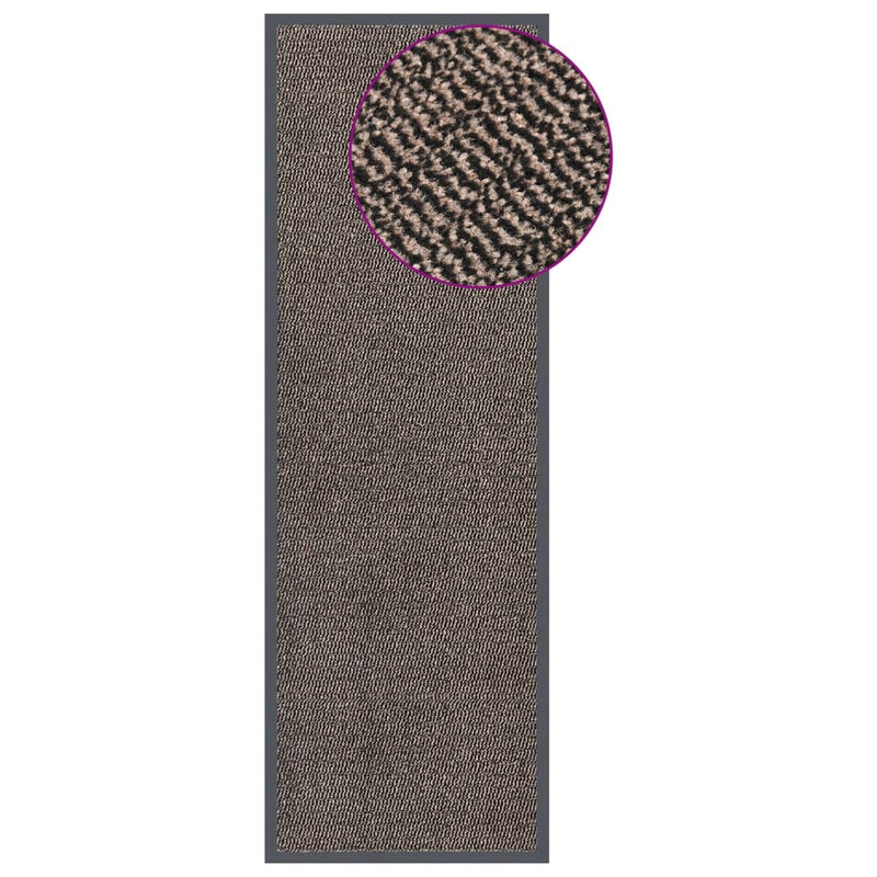 Load image into Gallery viewer, Vidaxl deurmat getuft 60x180 cm donkerbruin
