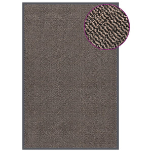 Vidaxl deurmat getuft 120x180 cm donkerbruin