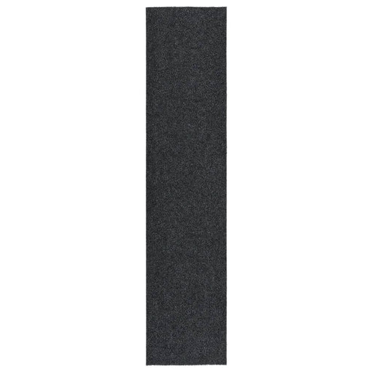 Vidaxl droogloopmat 100x450 cm antracietkleurig