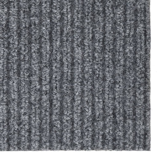 Vidaxl droogloopmat 100x150 cm grijs