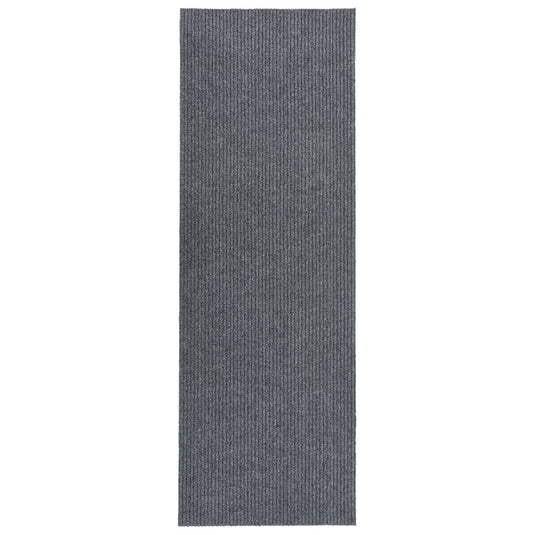Vidaxl droogloopmat 100x350 cm grijs