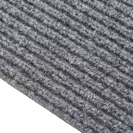 Vidaxl droogloopmat 100x400 cm grijs