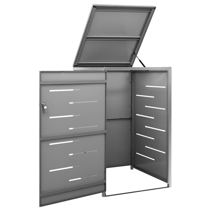Load image into Gallery viewer, Vidaxl containerberging enkel 69x77,5x112,5 cm roestvrij staal

