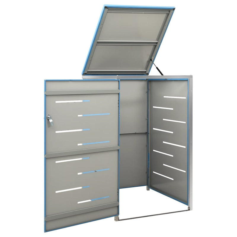 Load image into Gallery viewer, Vidaxl containerberging enkel 69x77,5x112,5 cm roestvrij staal
