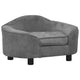 Vidaxl hondenbank 67x47x36 cm pluche grijs