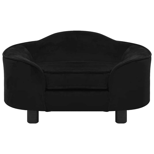 Vidaxl hondenbank 67x47x36 cm pluche zwart