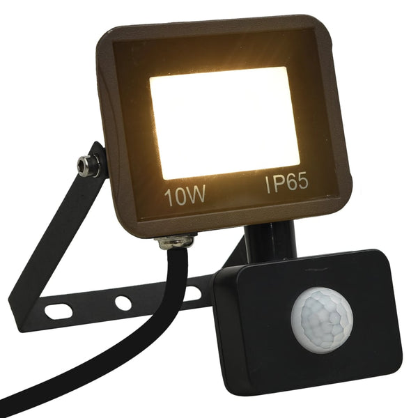 Vidaxl spotlight met sensor led 10 w warmwit