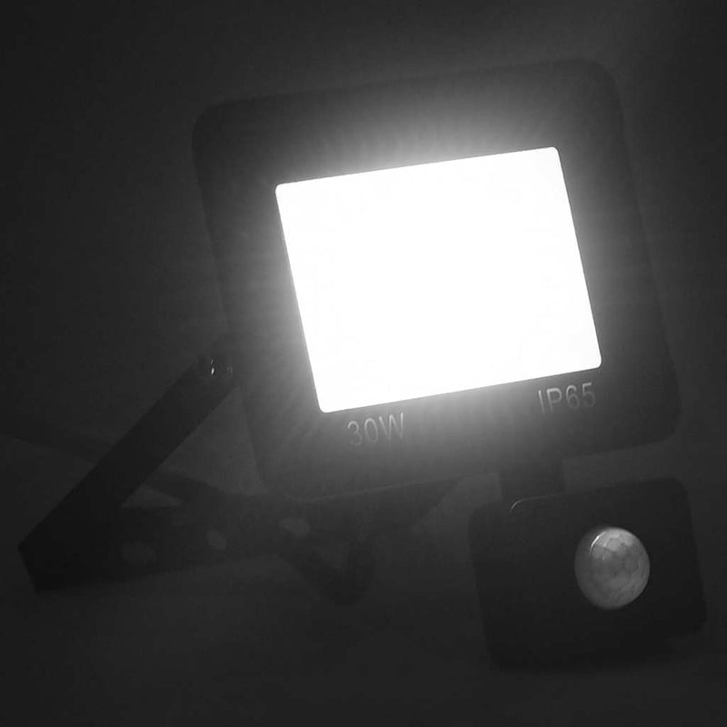 Cargue la imagen en el visor de la galería, Vidaxl spotlight met sensor led 30 w koudwit
