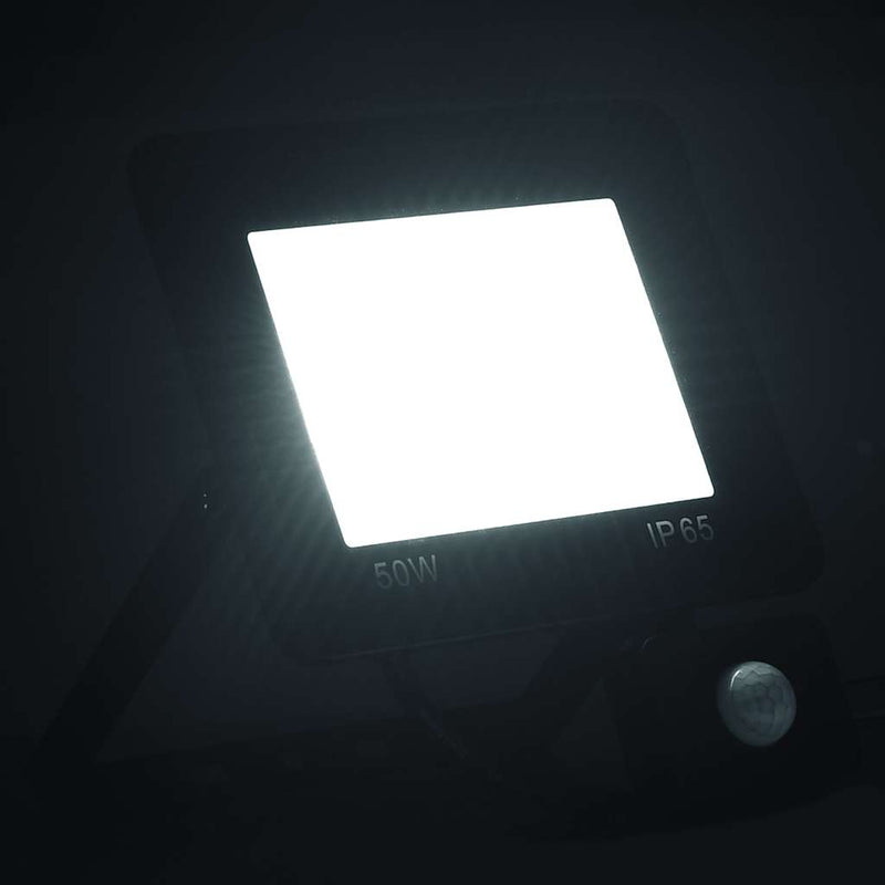 Cargue la imagen en el visor de la galería, Vidaxl spotlight met sensor led 50 w koudwit
