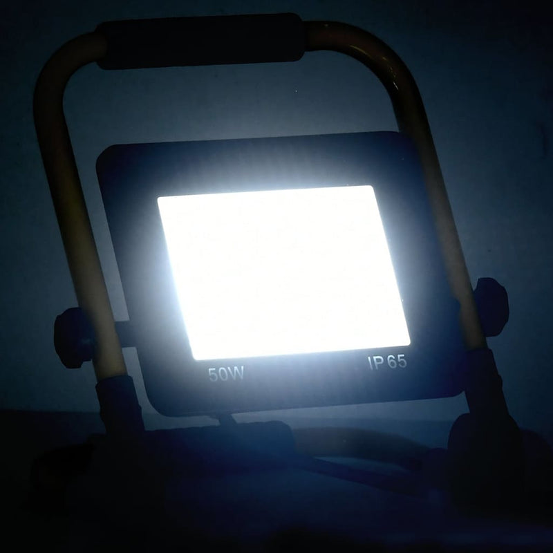 Load image into Gallery viewer, Vidaxl spotlight met handvat led 50 w koudwit
