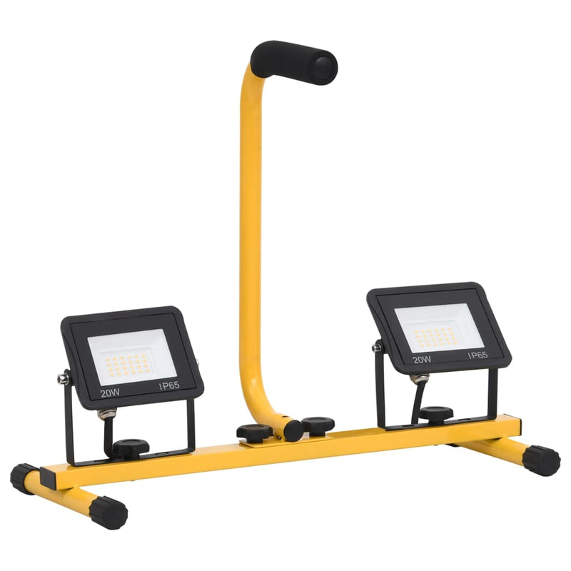Load image into Gallery viewer, VidaXL Spotlight met handvat LED 2x20 W warmwit
