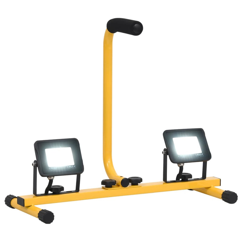 Load image into Gallery viewer, Vidaxl spotlight met handvat led 2x10 w koudwit
