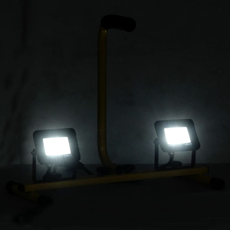 Load image into Gallery viewer, Vidaxl spotlight met handvat led 2x10 w koudwit
