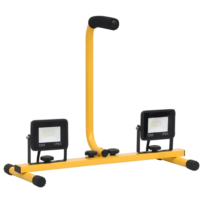 Load image into Gallery viewer, Vidaxl spotlight met handvat led 2x10 w koudwit
