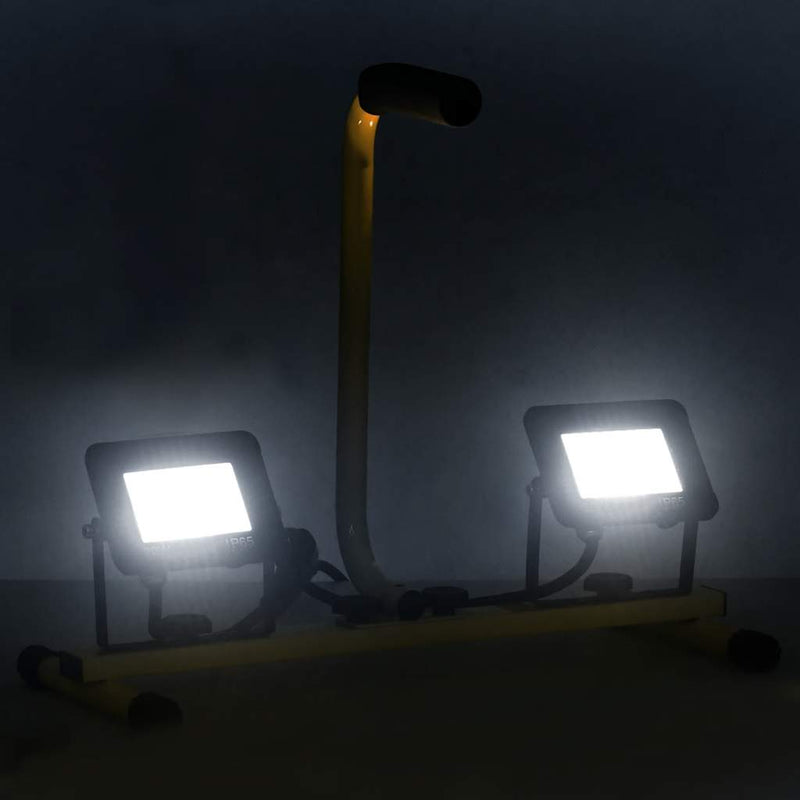 Load image into Gallery viewer, Vidaxl spotlight met handvat led 2x20 w koudwit
